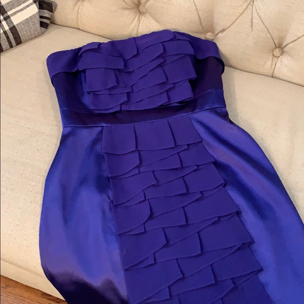 Strapless mini cocktail dress